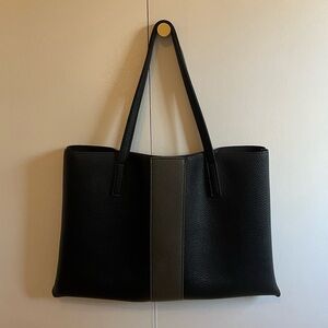 Vince Camuto leather tote bag in black